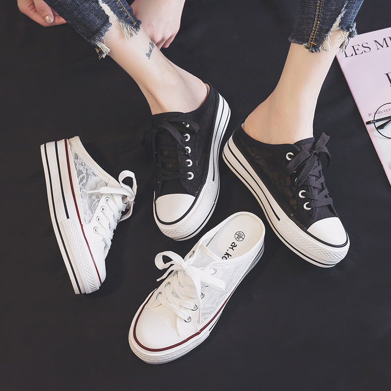 Soled  Canvas Sneakers