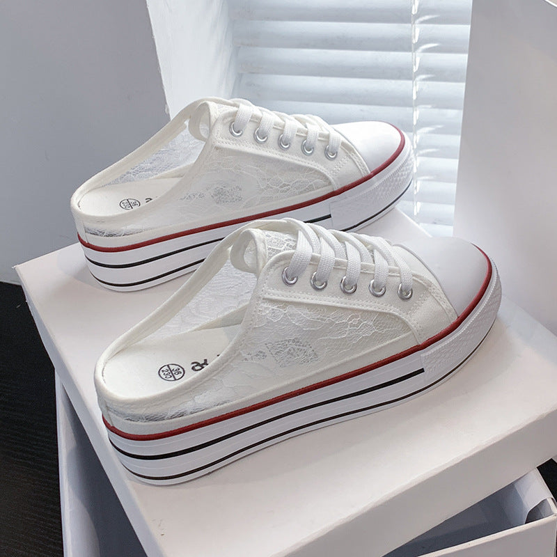 Soled  Canvas Sneakers