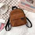 Corduroy Mini Backpack
