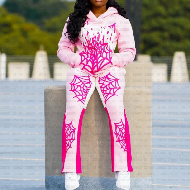 Spider Web Hoodie Set