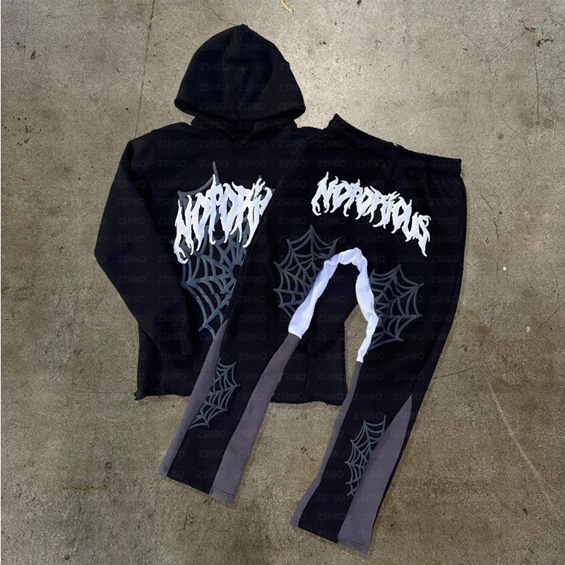 Spider Web Hoodie Set