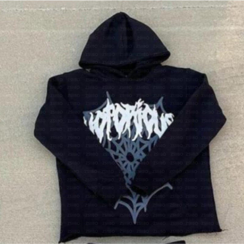 Spider Web Hoodie Set