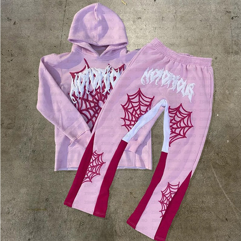 Spider Web Hoodie Set