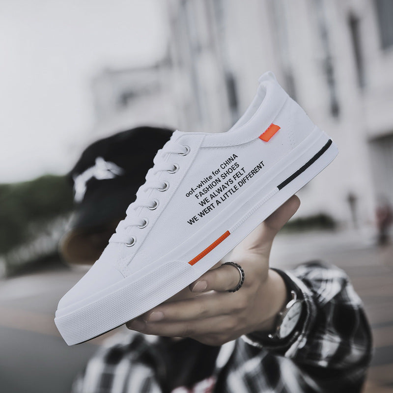 Men's Korean Style Casual Canvas Sneakers, Breathable