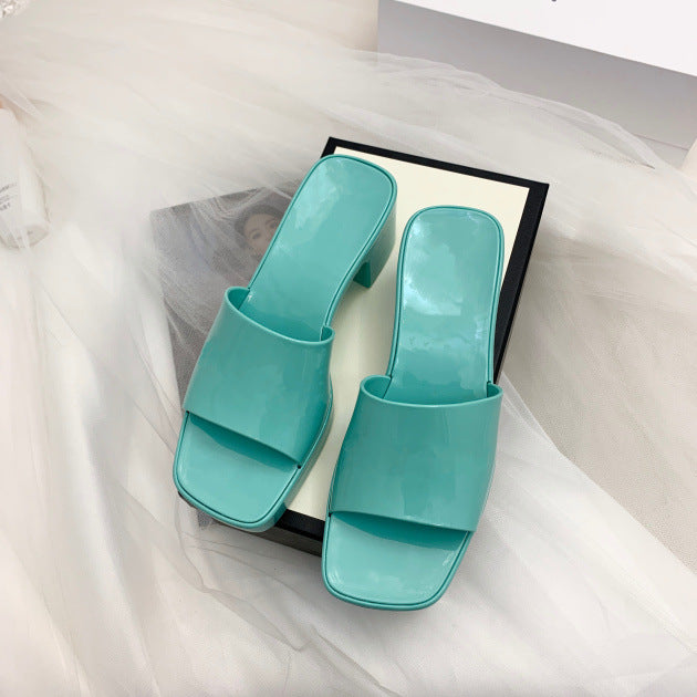 Chunky Heel Candy Color