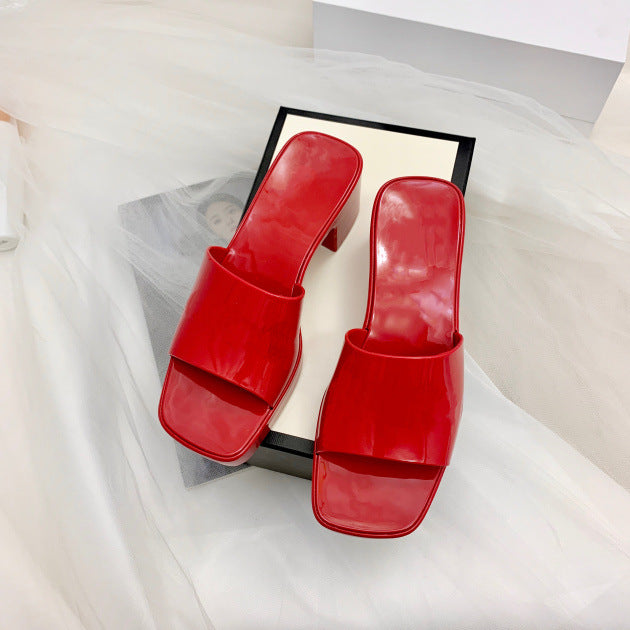 Chunky Heel Candy Color