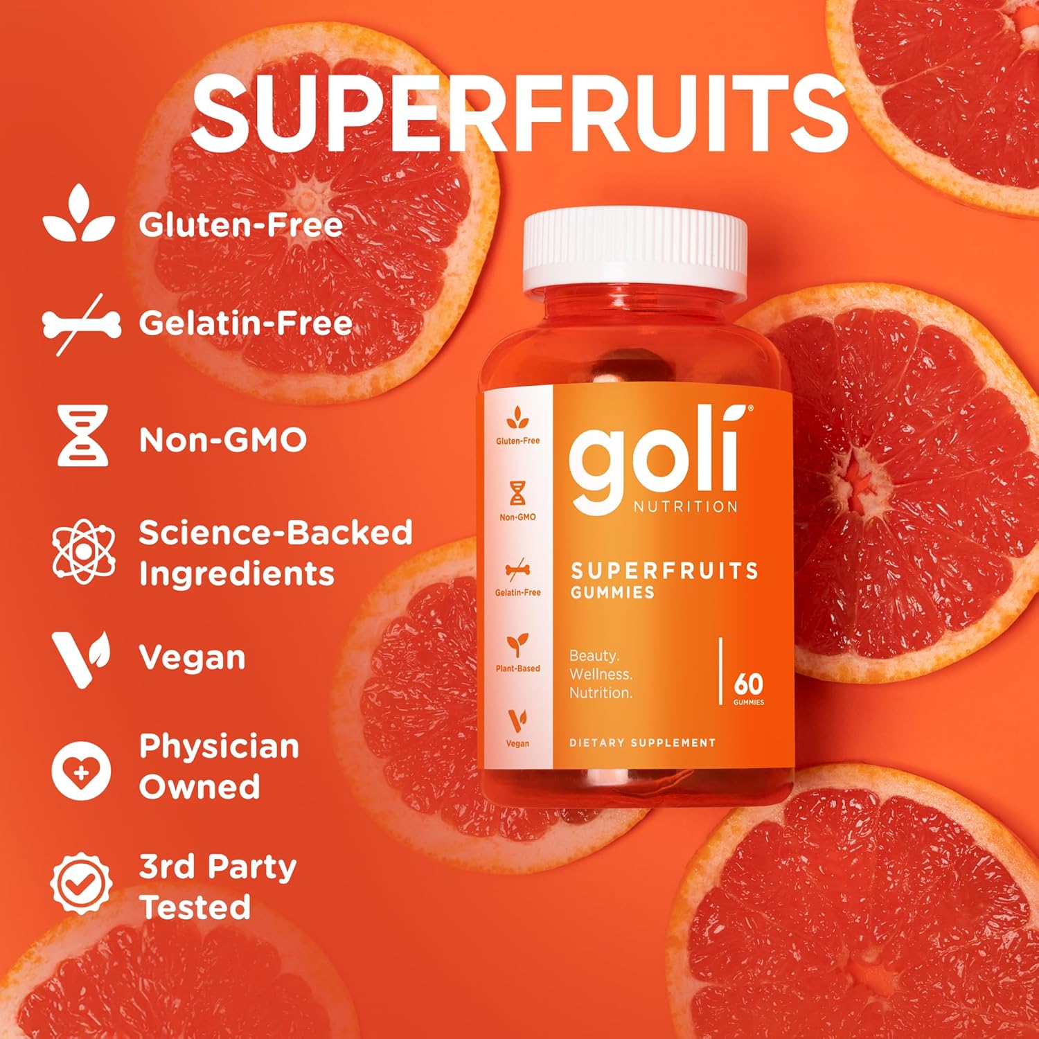 Goli Superfruits Gummies 60 CT