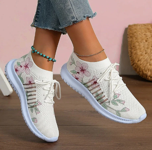 WOLFF Printed Knitted Sneakers (One Pair)