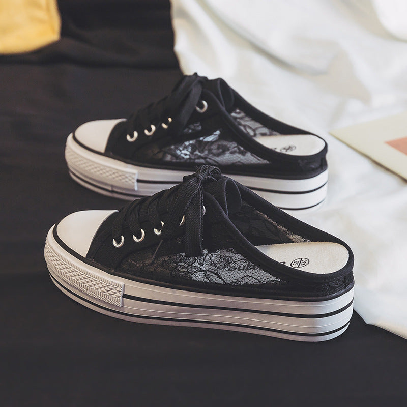 Soled  Canvas Sneakers