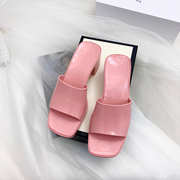 Chunky Heel Candy Color