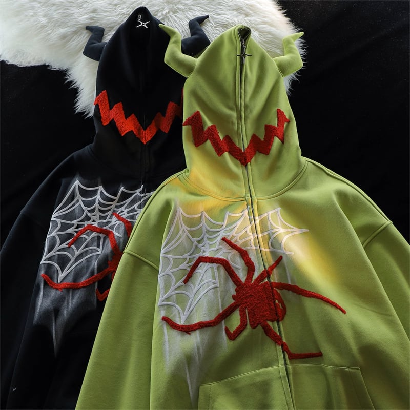 Spider Cardigan Hoodie