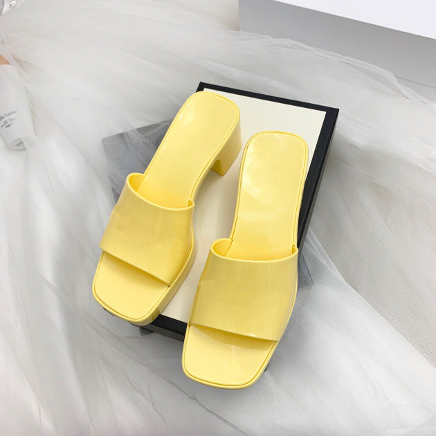 Chunky Heel Candy Color