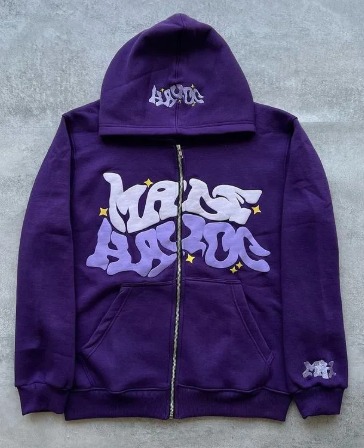 Printed kass Zip Hoodie