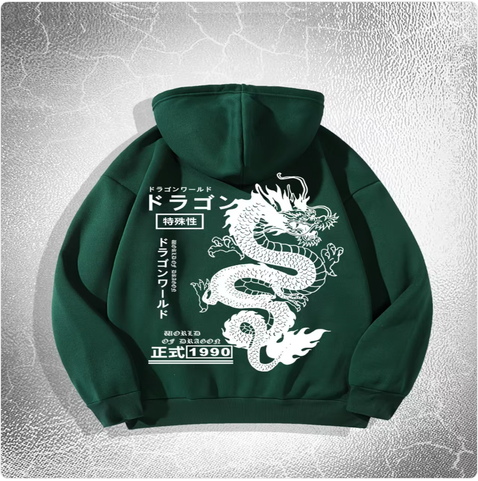 Dark Printed Hoodie