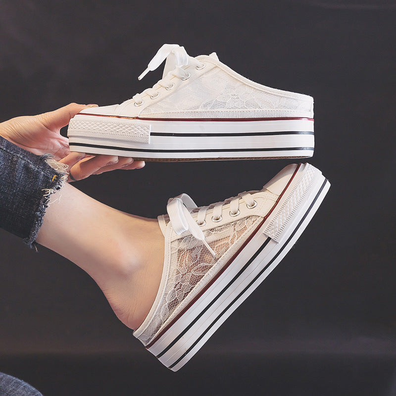 Soled  Canvas Sneakers