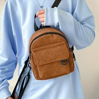Corduroy Mini Backpack