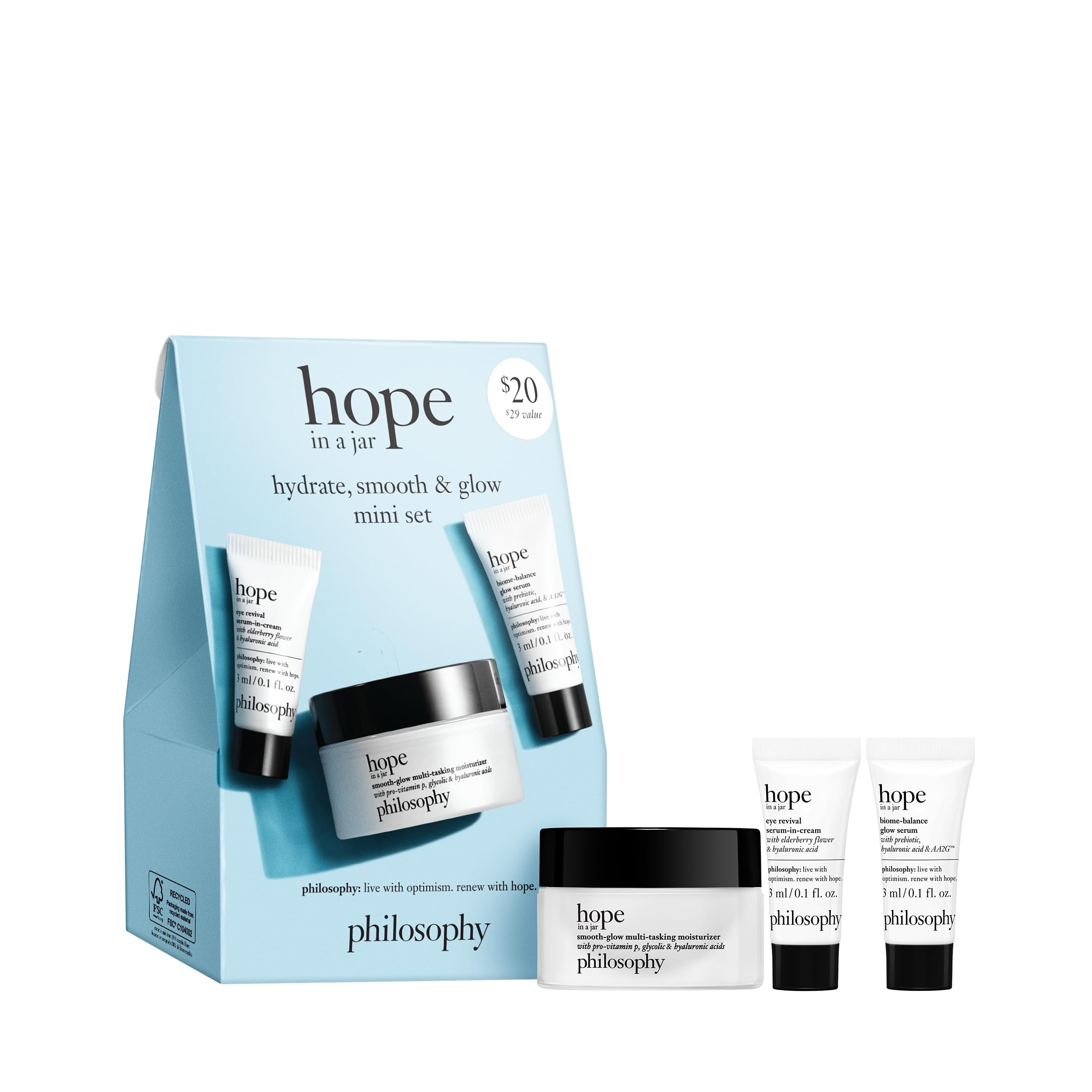 hope 3 piece skincare set