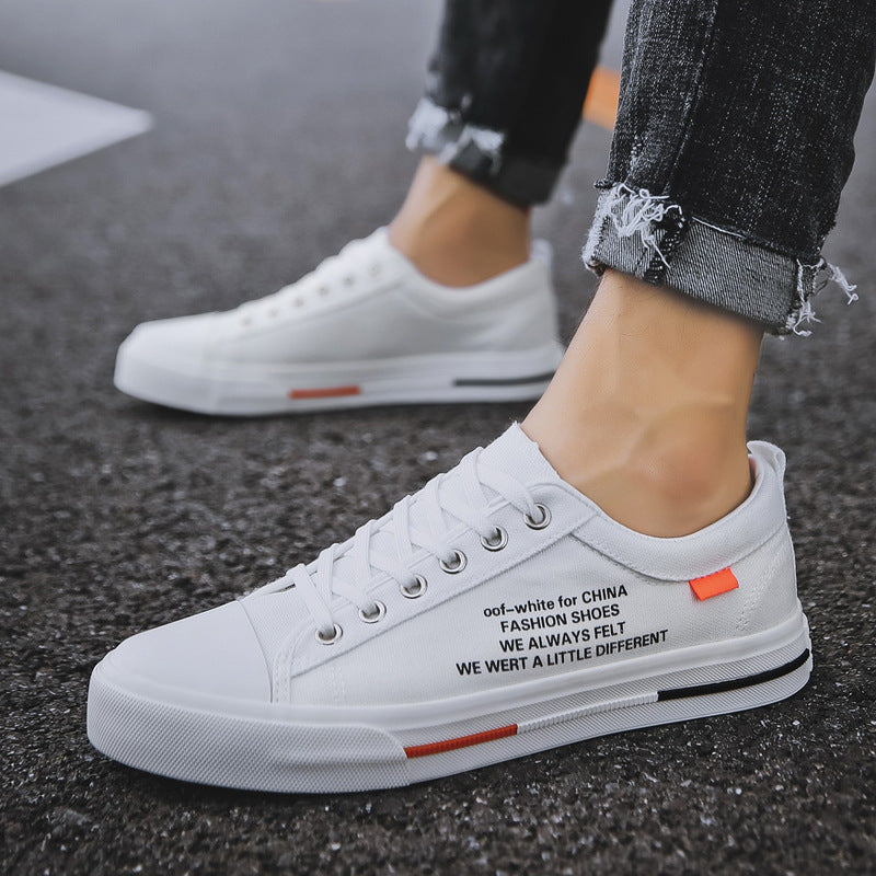 Men's Korean Style Casual Canvas Sneakers, Breathable