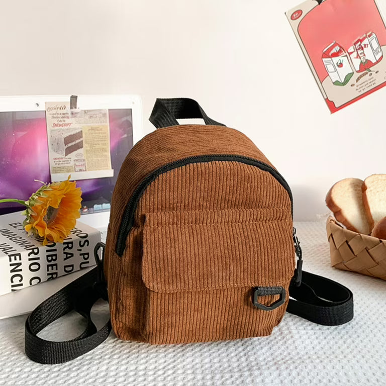 Corduroy Mini Backpack