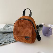 Corduroy Mini Backpack